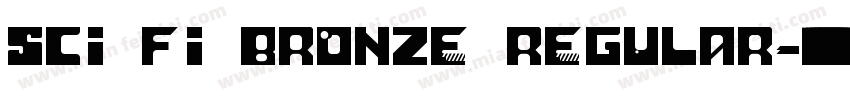 Sci Fi Bronze Regular字体转换